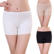 Braga de seda de hielo para mujer, pantalón de protección Invisible, calzoncillos tipo bóxer sin costuras, ropa interior 2024 - compra barato