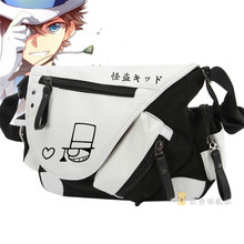 Bolsa de ombro conan de anime com desenho, bolsa escolar para cosplay de lona 2024 - compre barato