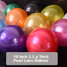 Balões infláveis de látex com 10 peças, 2.2g, espessura, pérolas, decoração de casamento, ano novo, natal, aniversário, suprimentos para festa de aniversário 2024 - compre barato
