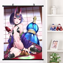 Anime jogo destino/grand order shuten douji assassino parede rolo mural cartaz dos desenhos animados parede pendurado cartaz decoração da sua casa coleção 2024 - compre barato