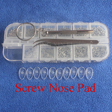 Glasses Screw Kit Eyeglass Sunglass Watch Repair Stainless Steel Screws Nuts Tool Kit + Tweezer + Screwdriver glasses screw tool 2024 - buy cheap