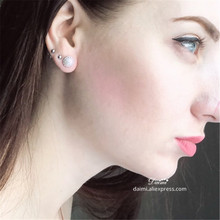 DAIMI silver Earrings 6-7mm Pearl Studs Earrings WAVE Studs Fashion Jewelry 2024 - buy cheap