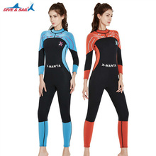 Wetsuit 3mm Neorpene Womens and Mens Full Swim Suit Surfing Suit Scuba Diving Snorkeling Suits Jumpsuit Back Zipper Adult/Youth 2024 - buy cheap