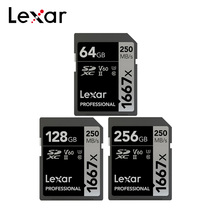 Lexar Original SD Card 128GB Memory Card 256GB UHS-II SD Card 64GB Support 4K High Speed Up To Max 250M/s Class10 1667x 2024 - buy cheap