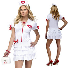 Озорной костюм медсестры кокетливая медсестра и доктор Нарядное вечернее платье сексуальный наряд-униформа для ролевых игр карнавальный костюм на Хэллоуин 2024 - купить недорого