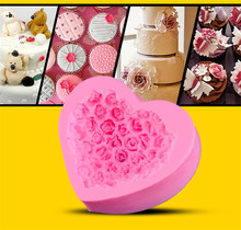 1PC Heart Rose Cake Mold Chocolate Mold for the Kitchen Baking Cake Tool DIY Sugarcraft Decoration Tool JK 0872 2024 - buy cheap