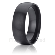 China factory Global wholesaler wedding band black jewelry aircraft grade titanium rings for men 2024 - buy cheap