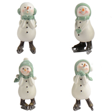 Christmas Gift Snowman Decoration Statue Creative Resin Crafts  Home Decoration furnishings Living Room Ceramic Crafts Statue 2024 - buy cheap