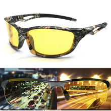 Óculos de sol polarizado unissex 2021, óculos masculino espelhado com armação de camuflagem quadrada uv400 2024 - compre barato