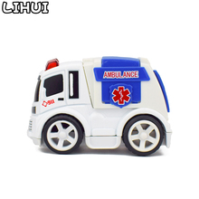 Hospital Rescue Ambulance Inertial Car Model Toys For Children Diecast Mini Alloy Plastic Pull Back Vehicles Boy Kids Gift Toys 2024 - buy cheap