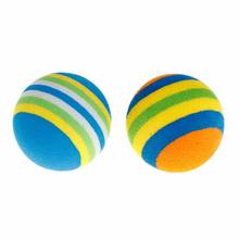 10 Pcs/Set Rainbow Ball Pet Toys EVA Soft Interactive Cat Dog Puppy Kitten Play Funny Colorful Gifts Chew Balls Pets Products 2024 - buy cheap