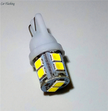 Car Flashing 100 pcs Promotion T10 10 smd 1210 10led Car signal LED Light 194 168 192 W5W 3020 12v Auto Wedge Lighting DC lamp 2024 - buy cheap