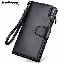 Cartera de lujo Baellerry para hombre, carteras casuales para hombre, Cartera de cuero de marca, monederos de hombre con tarjetero, dinero multifunción bolsa 2024 - compra barato