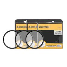 ZOMEI высокое качество 40,5/49/52/58/67/72/77/82 мм Звездный эффект объектив + 6 заостренный фильтр для камеры 2024 - купить недорого