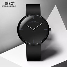 IBSO Brand Luxury Mens Watch Male Silicone Strap Quartz Watches High Quality Man Convex Design Sport Wristwatch 2024 - buy cheap