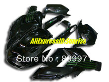 Набор обтекателей литьевой формы для KAWASAKI Ninja ZX14R 06 07 ZX-14R 2006-2007 ZX 14R 2006 2007 ABS глянцевый черный обтекатель 2024 - купить недорого
