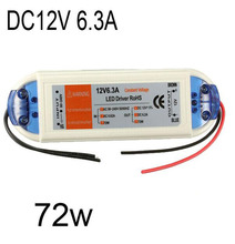 DC12V 6.3A Led Light Transformer Drive Strip Constant Voltage Power Supply Adapter 72W 5pcs 2024 - buy cheap