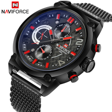 NAVIFORCE Luxury Brand Men Stainless Steel Analog Watches Men's Quartz 24 Hours Date Clock Man Fashion Casual Sports Wirst Watch 2024 - buy cheap