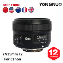 YONGNUO 35mm Lens YN35mm F2 Lens 1:2 AF / MF Wide-Angle Fixed/Prime Auto Focus Lens For Canon EF Mount EOS Camera 600D 650D 2024 - buy cheap