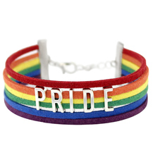 Pulseira colorida para pingente do orgulho lgbtq +, orgulho lgbtq +, orgulho lgbtq +, amor, lésbico, gay, charmoso 2024 - compre barato