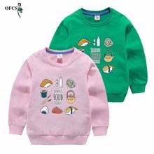 Mejor venta bebé Camiseta de algodón Niño prendas de vestir exteriores niños chica con motivos animados completos Otoño de punto Sudaderas niños Tops ropa de niño 2-12 2024 - compra barato