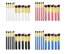 10 Pcs Superior Macio Professional Cosméticos Make Up Brush Set Kit de Higiene Pessoal Maquiagem Pincéis Kabuki Escova da Mulher 2024 - compre barato
