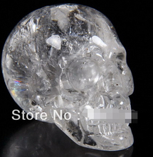 free shipping Quartz Rock Crystal Carved Crystal Skull, Crystal Healing, Realistic 2024 - buy cheap