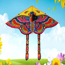 1pcs Butterfly Flying Kit Colorful 90*50CM Outdoor Sportse With Winder Board String Children Kids Toy Game 2024 - buy cheap