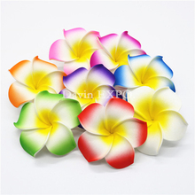 Nova 50Pcs 5/10 centímetros Decoração flores artificiais PE Espuma Flor Plumeria Rubra heads Nupcial Banquete Do Casamento Decoração DIY Flor 2024 - compre barato