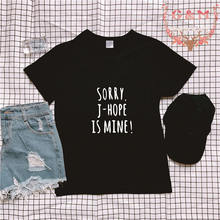 Bangtan SORRY J-HOPE IS MINE T-shirt Korean Style Kpop Women T Shirt 2021 Tops Tee JHOPE Shirts Bangtan Clothes Plus Size Cotton 2024 - compre barato