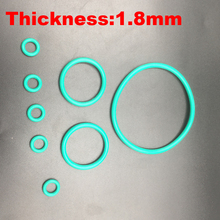 50pcs 6x1.8 6*1.8 6.3x1.8 6.3*1.8 6.7x1.8 6.7*1.8 ID*Thickness Green Fluoro FKM Fluorine Rubber O Ring O-Ring Oil Seal Gasket 2024 - buy cheap