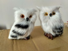 10 pieces a lot mini simulation owl toys polyethylene&fur white owl dolls gift about 7x5cm 1726 2024 - buy cheap