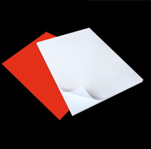 50 листов 50 листов, высококачественные водонепроницаемые самоклеящиеся белые/красные виниловые наклейки A4 для лазерного принтера 2024 - купить недорого