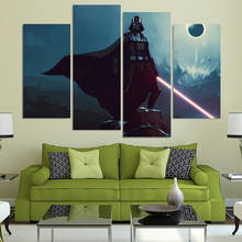 4 Pcs/Set Framed HD Printed Movie Poster Darth Vader Picture Wall Art Print Poster Artwork Canvas Oil Modular Painting 2024 - buy cheap
