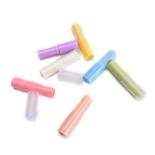 1 Uds. 4g diy moda lápiz labial tubos contenedores transparente mezclado color tubos de bálsamo labial vacíos 2024 - compra barato