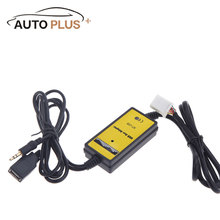 Автомобильный USB Aux-in адаптер, mp3-плеер, автомобильный радиоинтерфейс для Toyota Camry/Corolla/Matrix 2 * 6Pin 2024 - купить недорого