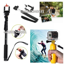 Extendable  Stick Handheld Tripod+Floaty Grip Stabilizer Bobber Monopod+Holder Clip Mount+Adapter for Gopro SJ4000 2024 - buy cheap