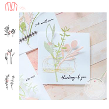 Mai 3 Kinds of Flower Branch Metal Cutting Dies Stencils for DIY Scrapbooking photo album Decorative Embossing DIY Paper Cards 2024 - buy cheap