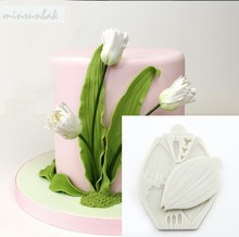 Minsunbak molde de silicone, flor de peônia, molde de fondant para decoração de borda de bolo, ferramentas de decoração, molde de argila para doces e chocolate 2024 - compre barato