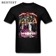 Camiseta de Anime Overlord Fantasy Adventure para hombre, ropa estampada de Manga en 3D japonesa, camiseta Punk negra de algodón sobre Lord Cast 2024 - compra barato