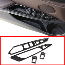 4 Pcs Door Window Button Panel Cover Trim Stickers For BMW X5 X6 F15 F16 2014-2018 Accessories Car-Styling For LHD 2024 - buy cheap