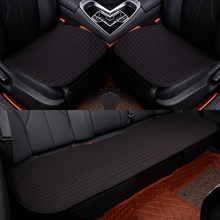 Linen Car Seat Cover Cushion Four Season General Mat Cover Car Anti-Slip Breathable For Car Chair Protector Interior Accessories 2024 - buy cheap