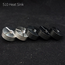 510 metal heat sink 22mm 24mm 25mm black silver dissipation for rda rta atomizer ecigarette adapter 2024 - buy cheap