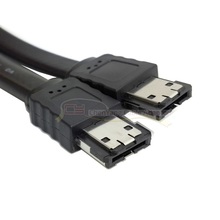 100 шт./лот 3 Гбит/с черный 6 футов eSATA к eSATA 7-контактный экранированный Внешний кабель жесткого диска 2 м 200 см, бесплатная доставка Fedex 2024 - купить недорого