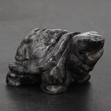 Фигурка Черепахи 2 дюйма, природный драгоценный камень, ларвикит, лабрадорит, резная статуя из кристалла, ремесло, домашний декор 2024 - купить недорого