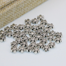 Classical design new fashion 100pcs 6mm antique Tibet silver-color flowers shape spacers accessories beads diy jewelry B2542 2024 - buy cheap