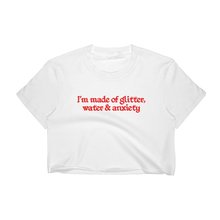 Camiseta Sugarbaby I'm made of glitter water and anxiety Sassy tumblr, Tops cortos informales de moda de alta calidad, envío directo 2024 - compra barato