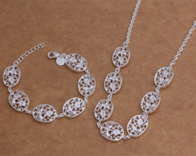 wholesale High quality silver plated Fashion jewelry   Necklace  bracelet  WT-001 2024 - buy cheap