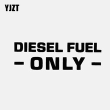 YJZT 13CM*4.2CM DIESEL FUEL ONLY CAR STICKER VINYL DECAL Black/Silver C3-0730 2024 - buy cheap