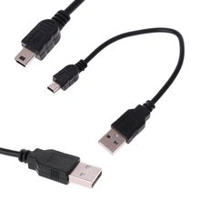 Новый USB короткий 2,0 A штекер мини 5 Pin B кабель для зарядки данных Шнур адаптер 2024 - купить недорого